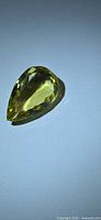Pear-cut lemon citrine front view