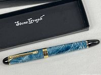 Stone Graph Executive Vibe fountain pen in open presentation box