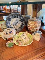 Group shot showing all ceramic items together