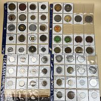 Overview of all four binder sleeves filled with token flips