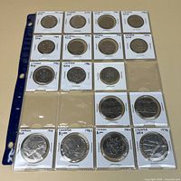 Full binder page showing all coins in flips