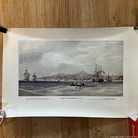 Full view of the print on tabletop showing complete image and borders