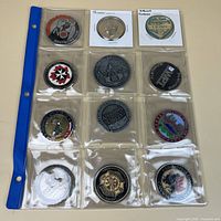 Full binder sleeve showing all 12 coins