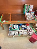 Full view showing entire coffee table and top layout