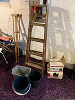 Ladder, buckets and boxes overview