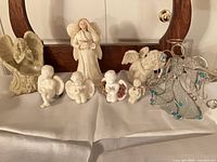 Group shot of all nine angel items