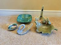 All five items laid out together