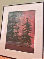 Front view of framed Susan Shurish artwork