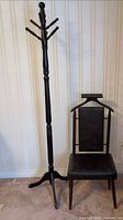 Valet chair and hall tree full view