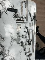 Full view of all machinist tools laid out on table