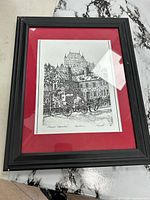 Full framed print on tabletop