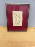 Full view of framed painting with mats and frame