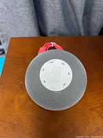 Top view of HoMedics HDS-050 sound machine showing grille and control panel