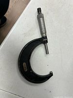 Full view of Starrett No. 436 micrometer showing frame and thimble