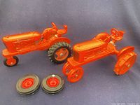Both tractors and spare wheels overview