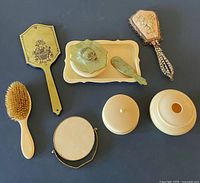 overview of all nine vanity items on dark background