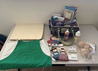 Overview of all items on table