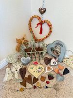 Group shot showing entire assortment in corner