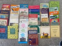 Group shot of all music books laid out