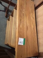 Top angled view detailing wood grain and overall construction