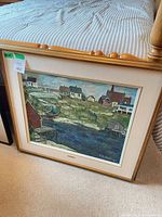 Full view of framed T.K. Thomas painting