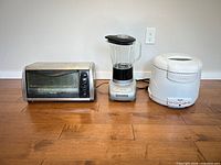 All three appliances side by side showing overall condition