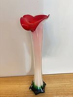 Full view of vase showing color gradation and form