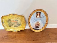 Front view of both trays side by side