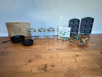 group shot of all items on floor