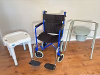 All three items side by side on floor