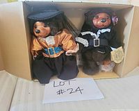 Pair of boxed Robert Raikes Pirates of the Pacific bears showing outfits, hang tags and Lot card