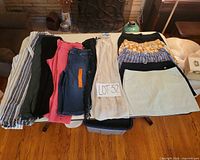 All 14 bottoms displayed on table