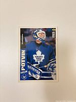 Front of oversized Felix Potvin card