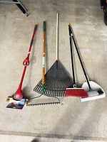 All five tools laid out on floor