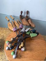 Group shot of all shoe stretchers on tabletop