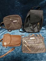 All four bags grouped for overview