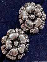 close view showing floral design and finish