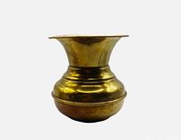 Full view of brass spittoon profile