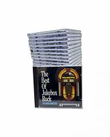 Front view of lower disc showing artwork and partial stack above