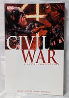 Front cover showing Marvel logo, character art and Civil War title