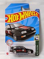 Front of sealed Hot Wheels card showing car and graphics