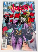 Front cover showing Joker #1 3D design, price, DC logo