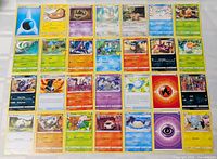 All 28 cards laid out in grid