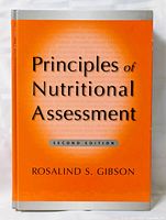Front cover of orange hardcover book Principles of Nutritional Assessment