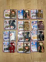 Complete set of 12 sealed McDonald’s Ty blister packs laid out in grid