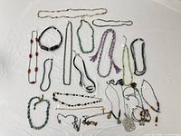 All jewellery pieces laid out for overview