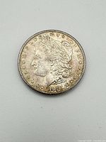 Obverse view showing Lady Liberty and date 1881