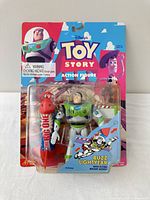 Front view of sealed Buzz Lightyear action figure package