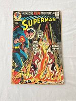Front cover of Superman #236 comic showing artwork and condition