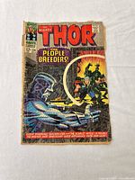 Front cover full view of Thor #134 comic showing title, artwork, and visible wear